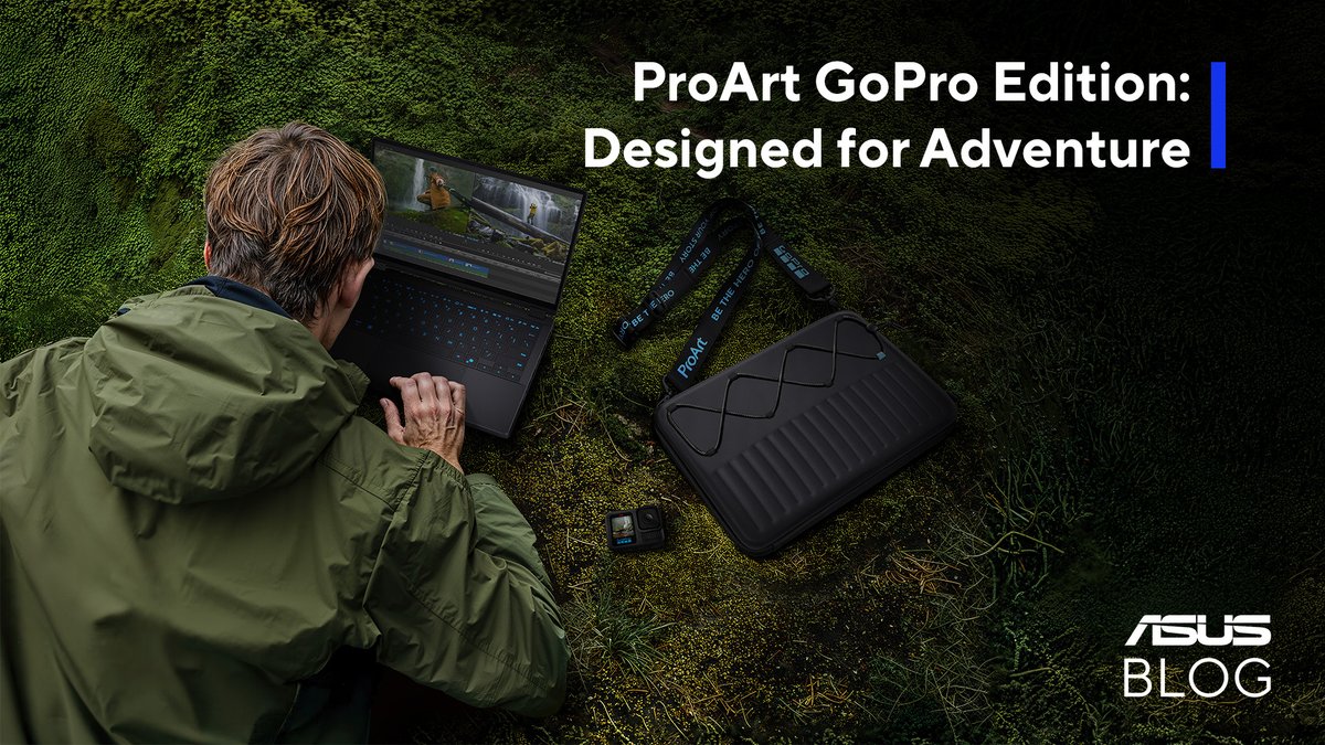 ASUS's tweet image. Meet the ProArt GoPro Edition — an AI-powered creator laptop purpose-built for GoPro workflows, video editing, and mobile creators. Click the link below to visit the ASUS Blog and learn more!

Learn more 👉asus.click/26-13-sb-x_feed

#ASUSBlog #gopro #proartgoproedition