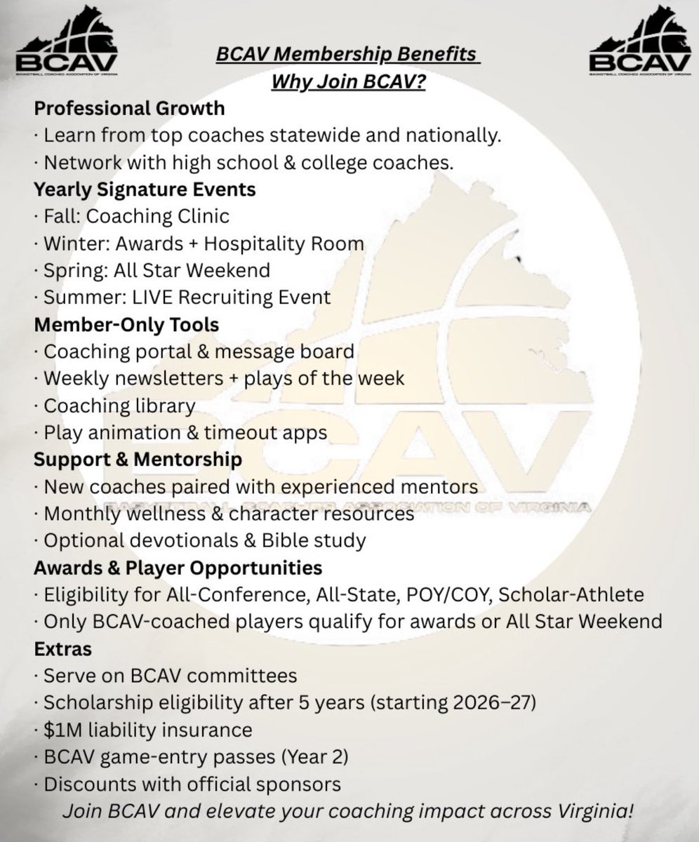 Basketball Coaches Association of Virginia (BCAV) tweet media
