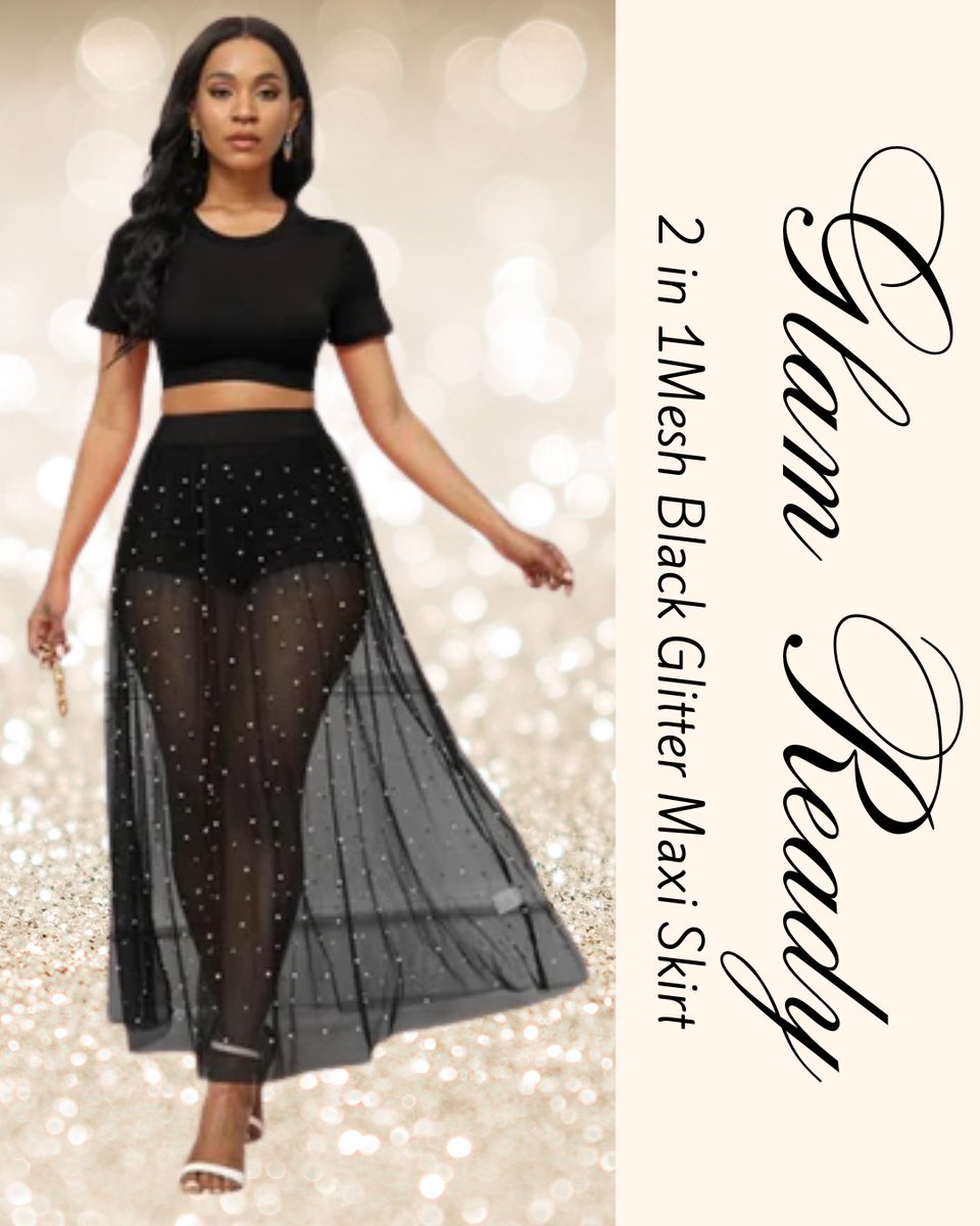StyleHeist's tweet image. 𝐃𝐈𝐃 𝐒𝐎𝐌𝐄𝐎𝐍𝐄 𝐒𝐀𝐘 𝐍𝐄𝐖 𝐈𝐍👀

2 in 1Mesh Black Glitter Maxi Skirt,Women's Sexy 2 in 1 Sheer Mesh Shorts,Sequins See Through Ruffle
styleheist.co.uk/collections/sk…

  #clothing #clothes #ladiesfashion #streetwear #bolton #maxidress #dresses #skirts #meshskirt