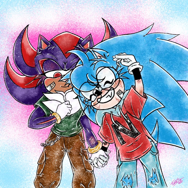 BlueBlurTokki's tweet photo. Sonic/Nicky and Shadow had a complicated life but in the end they found each other, perhaps they can find some peace and a safe place #sonadow #shadonic #shadicky #NickyTheHedgehog https://t.co/2FXo2cQazf