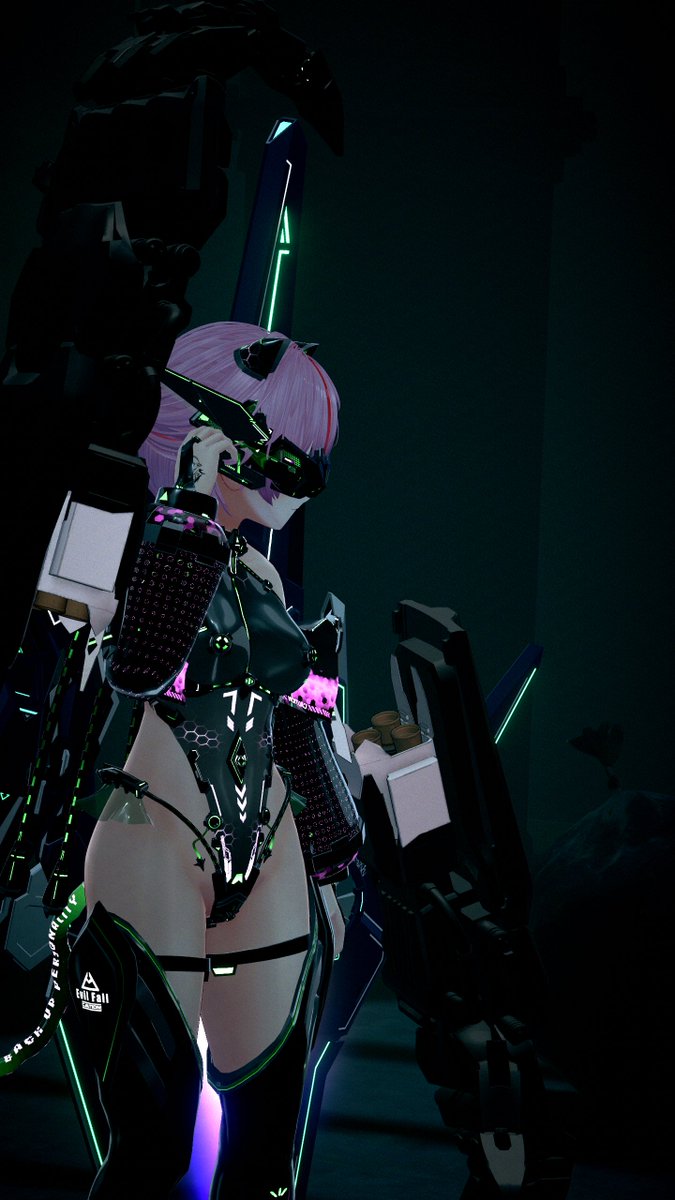 owl_VRC's tweet photo. ヘルメットが出たのでフライトアーマーと合わせ��改めて改変しました！
#EvilFall #Velle3D https://t.co/GMCwxbtCD8