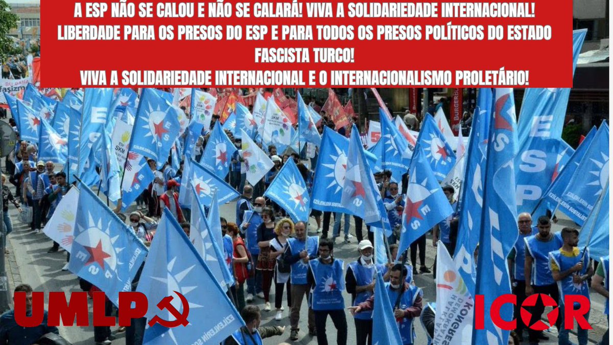 A ESP não se Calou e não se Calará! Estamos ao lado dos Camaradas do ESP!

Liberdade Imediata para os 82 Presos e para todos os Presos Políticos na Turquia!

Abaixo Com o Estado Fascista Turco!

Solidariedade Para com os Revolucionários na Turquia!
<a href="/ezilenler/">ezilenler</a>