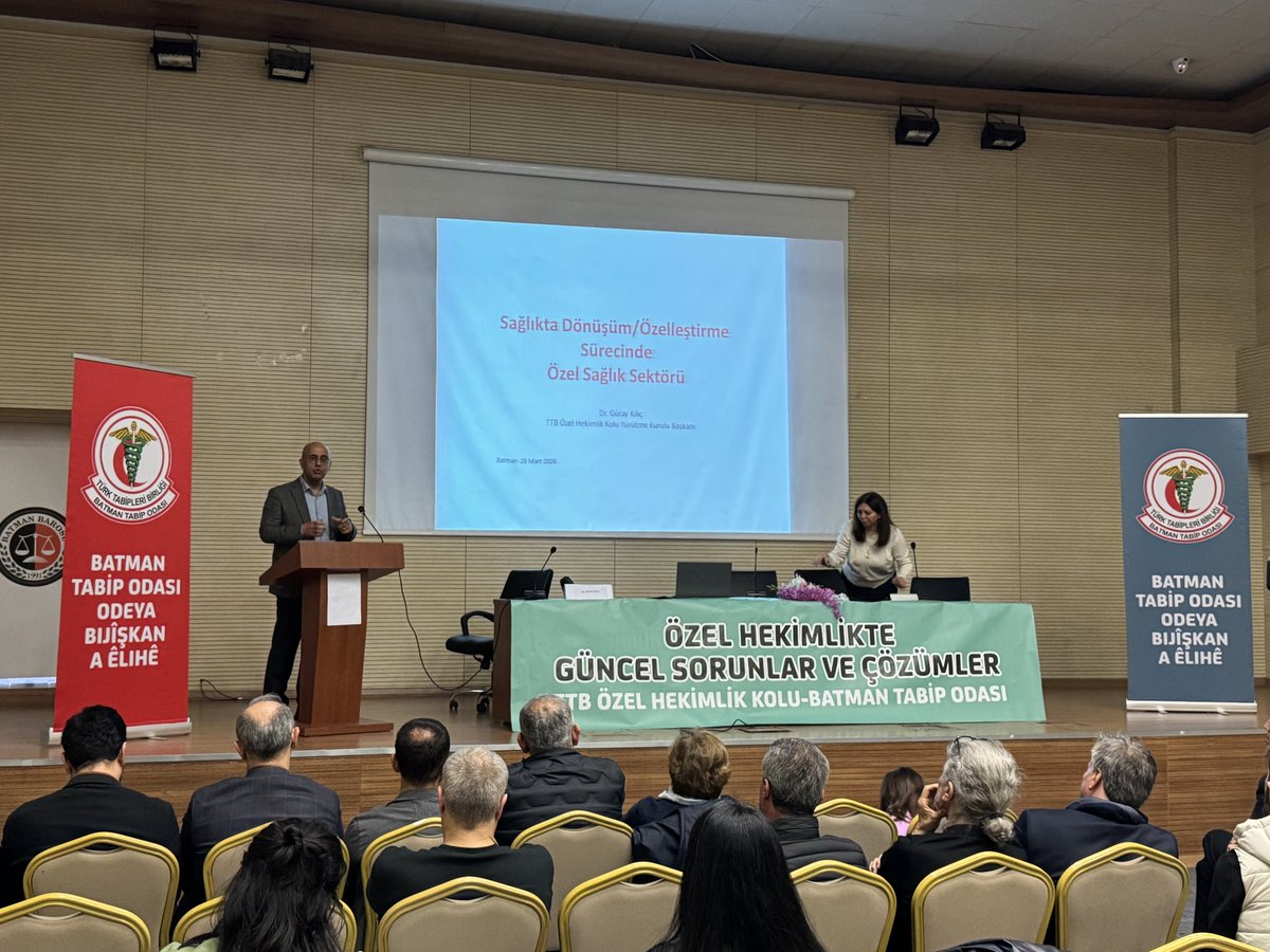 Sağlıkta dönüşüm sürecinde özel sağlık sektörünün durumu, hekimlik pratiğinde yaşanan sorunlar, TTB tanıtım ve bilgilendirme kılavuzu ile hukuki ve mesleki boyutlar kapsamlı şekilde ele alındı.