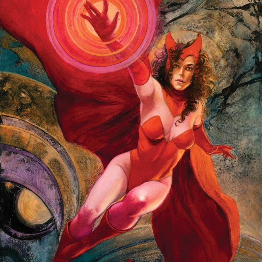 —doctor strange and scarlet witch by julie bell