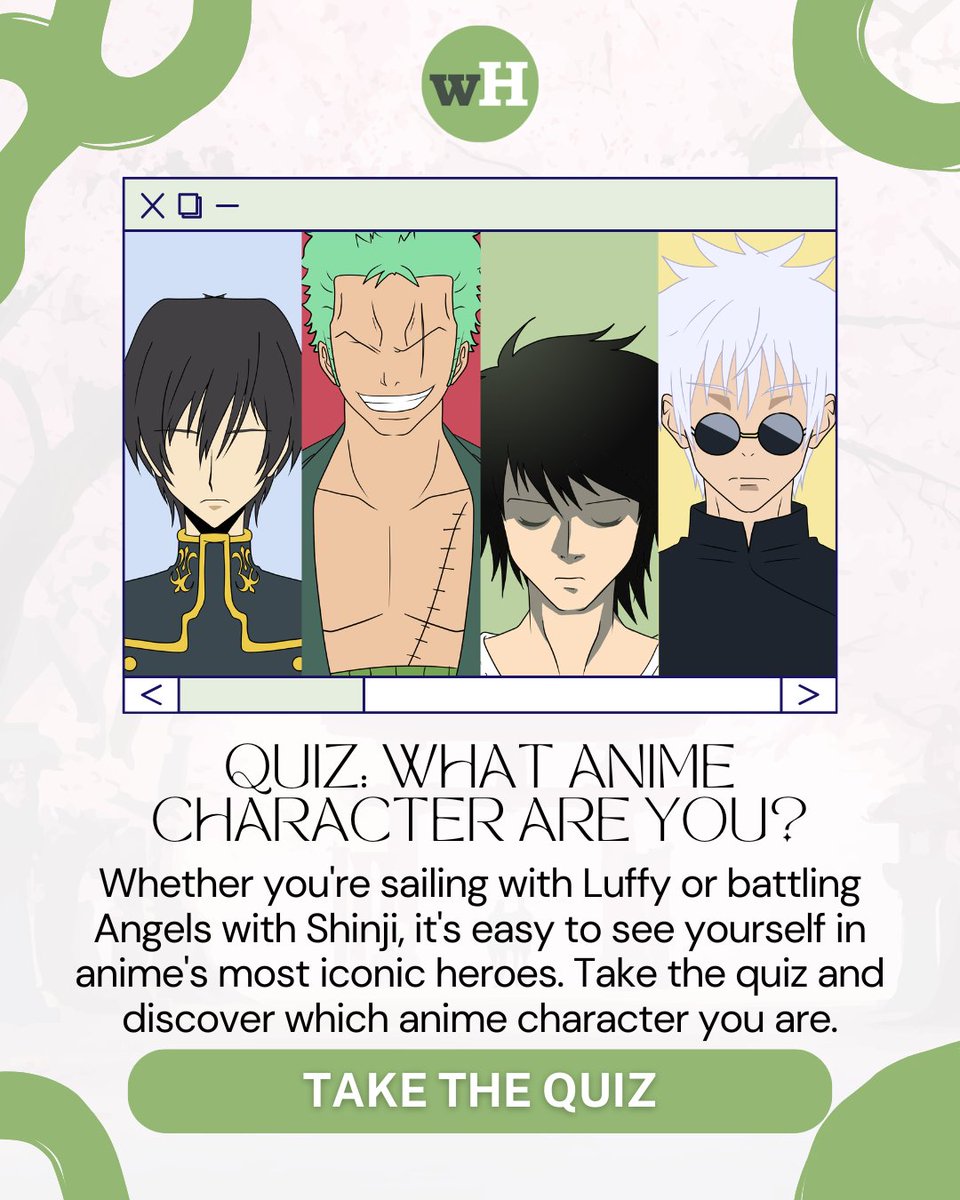 wikiHow's tweet image. Who are you in the Anime universe? Are you Luffy and the Straw Hats on an adventure in One Piece, or more like Gojo protecting his students? Find out with this quiz! Link in bio ✨

#wikihow #anime #quiz