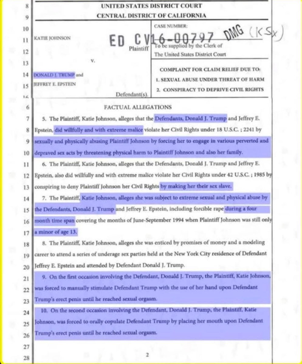 NoMAGAallowed's tweet photo. No Kings.
#PresidentPedophileTrump brutally raped 13-yr-old virgins at his pal Epstein's Sex Trafficking little girl rape parties. https://t.co/cK0m1FYEUV