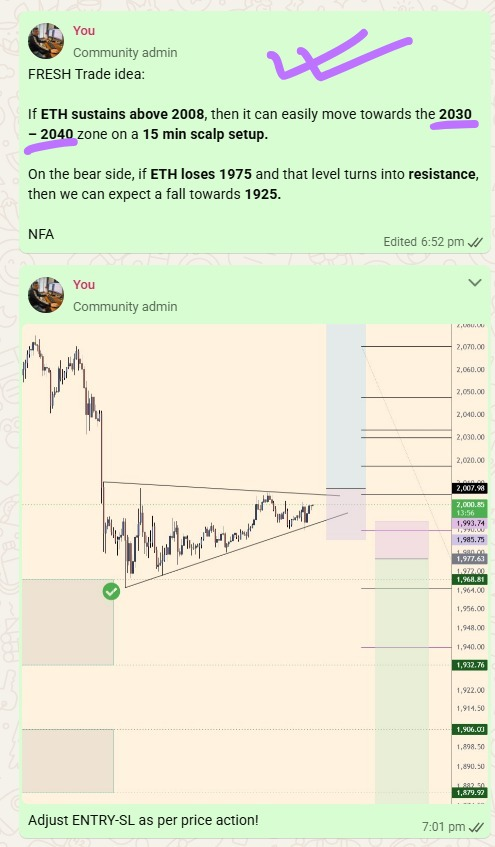 CryptoMettle's tweet photo. $ETH trade idea shared in advance → nailed LONG for +37$ per ETH! 💥 Crushing low-volume weekend action with precision flips.

Join LIVE: BTC/ETH/Gold/Silver setups + real education

DM "JOIN" now → Next win awaits!
NFA | Precision pays
#BTC #ETH #GOLD #SILVER https://t.co/b2sIB685pt