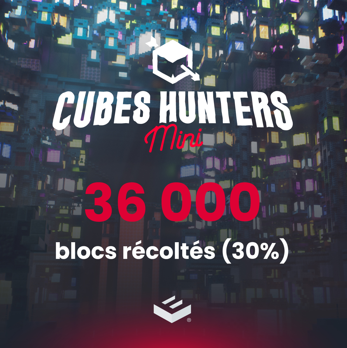 Ekalia's tweet photo. 🔴 CUBESHUNTERS MINI 2026 - EN DIRECT

Les 36 000 blocs récupérés par les joueurs ont été atteints ! 🧊

#CubesHuntersMini🔎 https://t.co/1Ci7nN9bi5