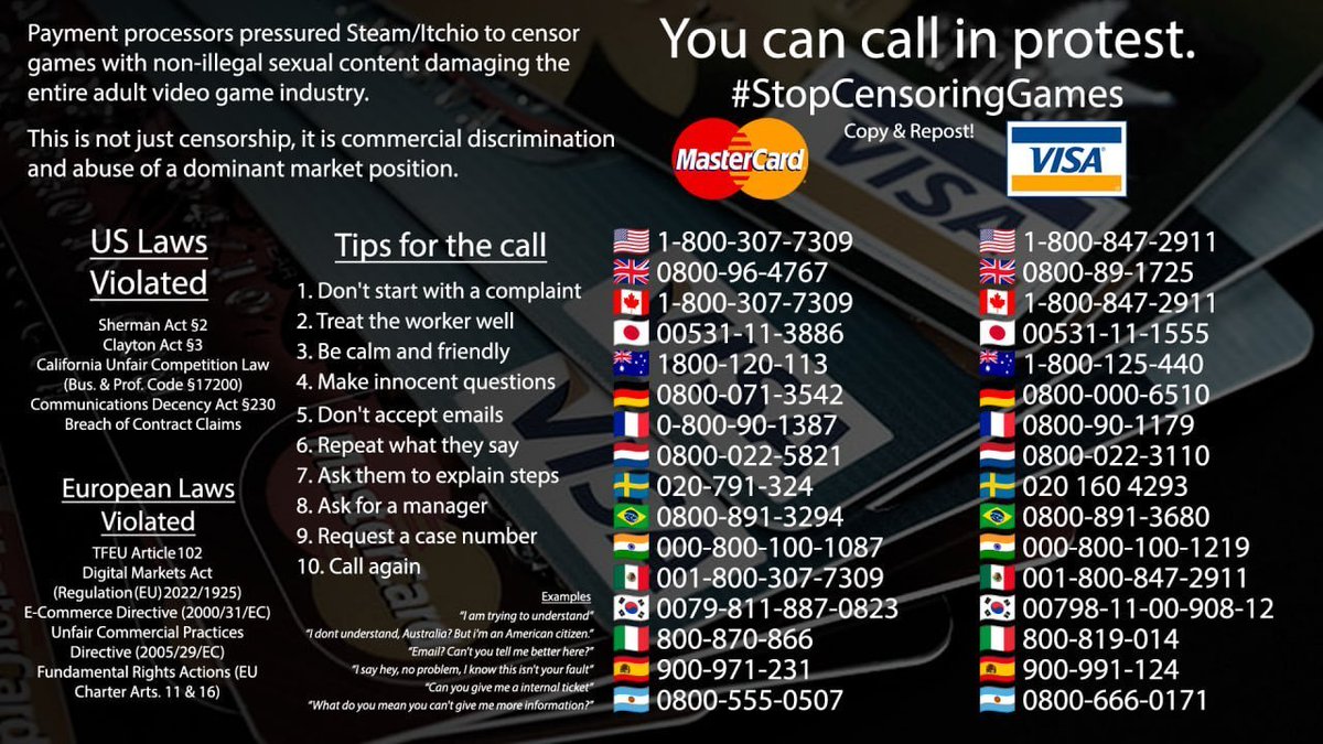 <a href="/AyakaMods/">AyakaMods</a> Put the pressure on these clowns <a href="/Visa/">Visa</a> <a href="/Mastercard/">Mastercard</a>

They really suck 😑