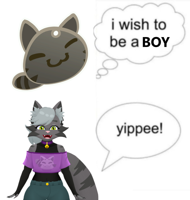 Um Femboy gato slime >>>:3