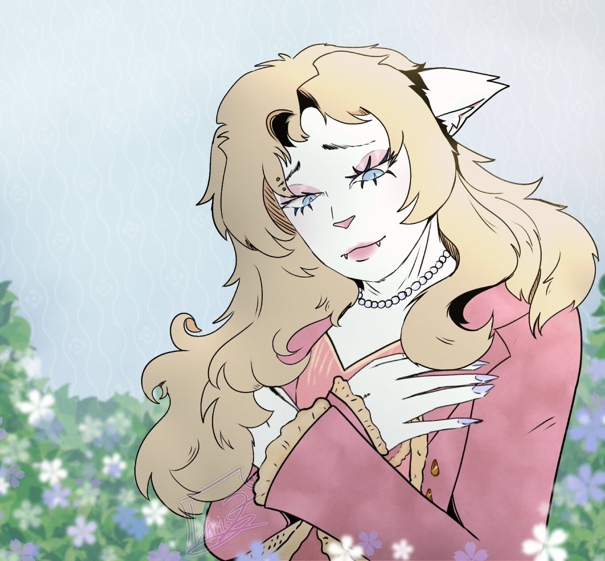 art trade with <a href="/_LarsZ1/">LarioZ</a> 1st pic is mine, 2nd is theirs. 
#originalcharacters