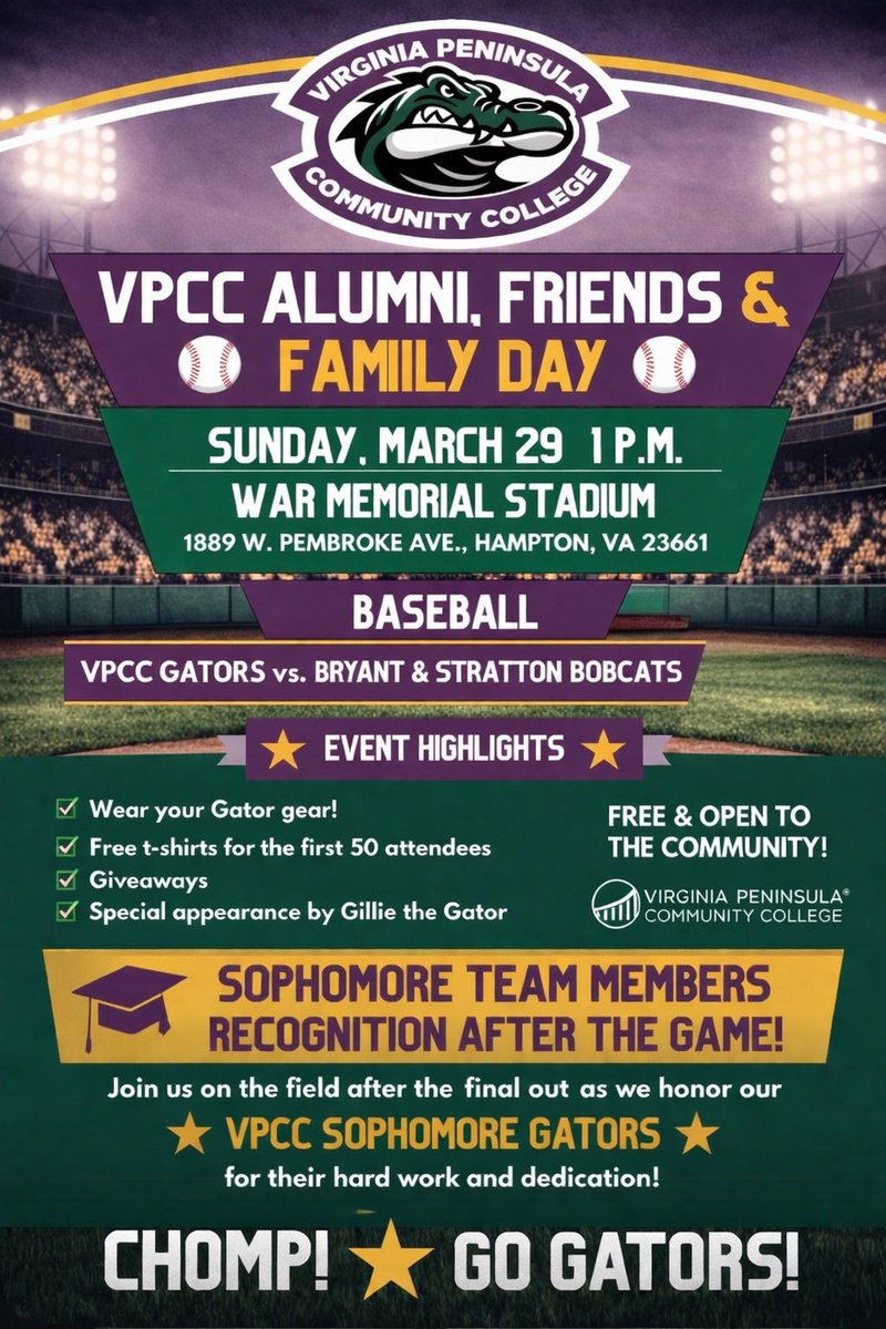 VPCC Gators Baseball tweet media