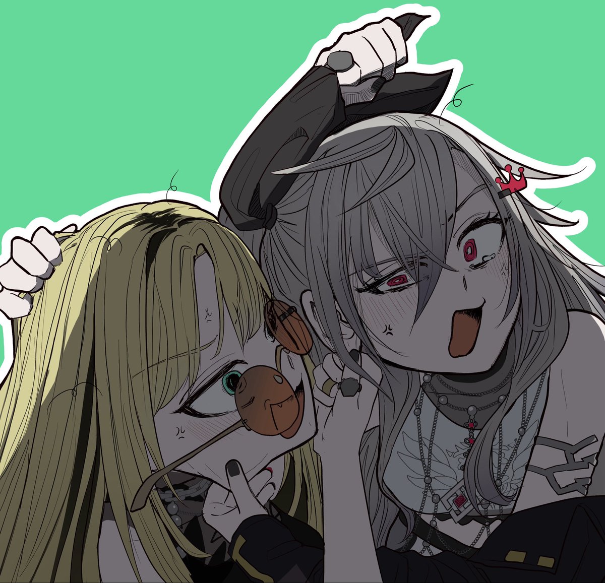 ssb1655's tweet photo. #リオナート　#ニコたん描いたん 
リオニコ https://t.co/iI8mowFILG