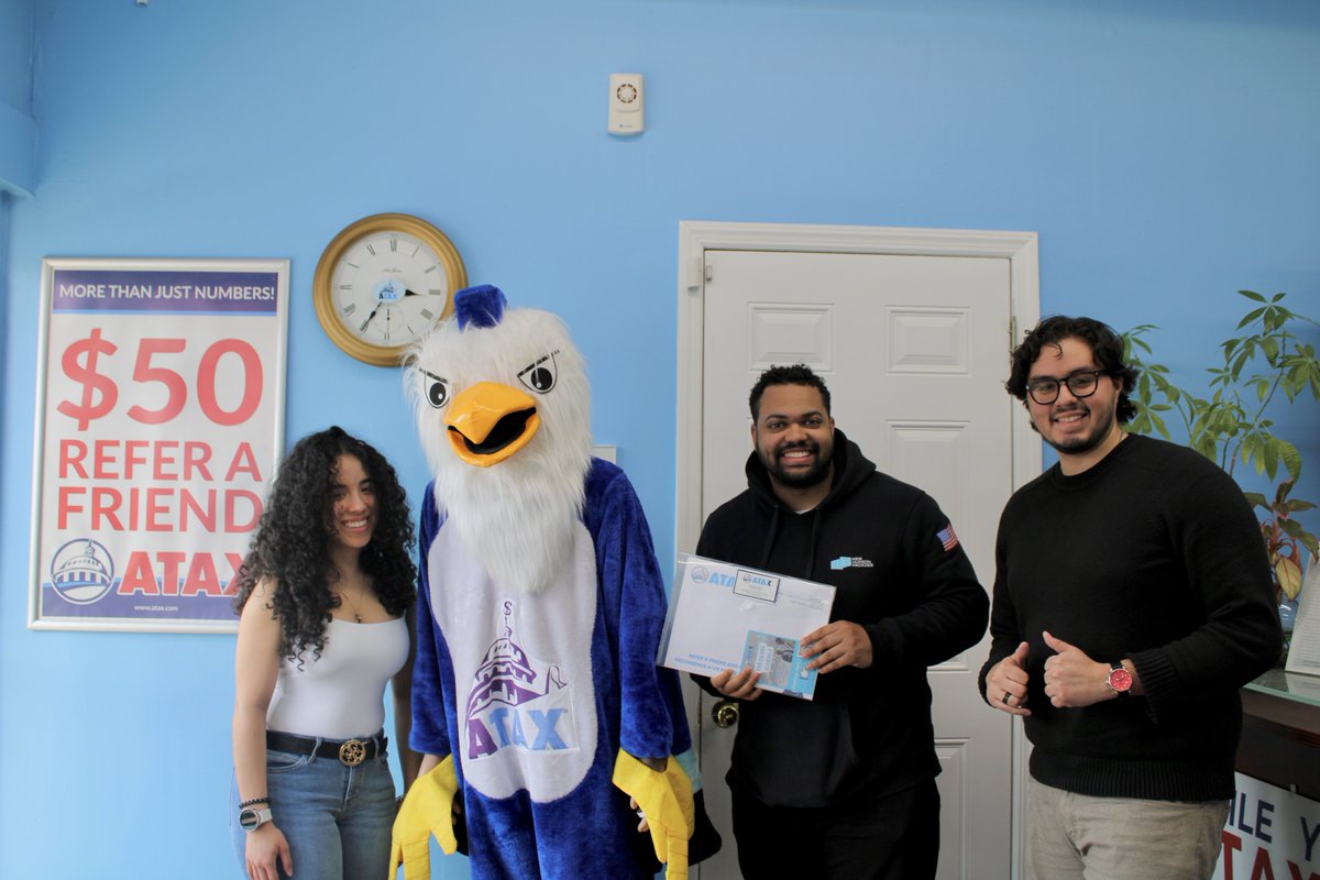 AtaxSouthOzone's tweet image. Cada cliente es importante para nosotros. Gracias por ser parte de nuestra familia!
🦅

#impuestos
#rockawayblvd
#atax