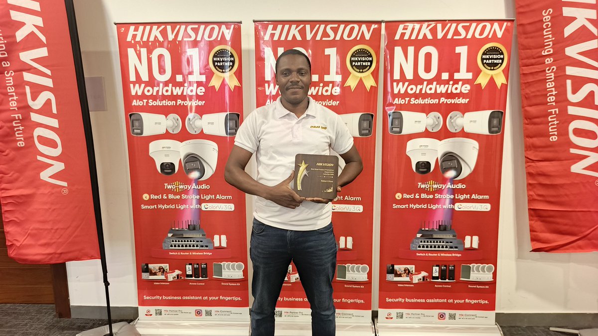 cyraxsmd's tweet photo. HIKVISION Ghana Summit 2026*

Best New Product Promotion Award 2025 | ColorVu + SRB

#CYRAXSMD

#Hikvisioncolorvu
#hikvisionsrb
#hikvisioncamera
#HikvisionGhana
#HikvisionAfricatech
#Hikvision https://t.co/migh8QGb3V