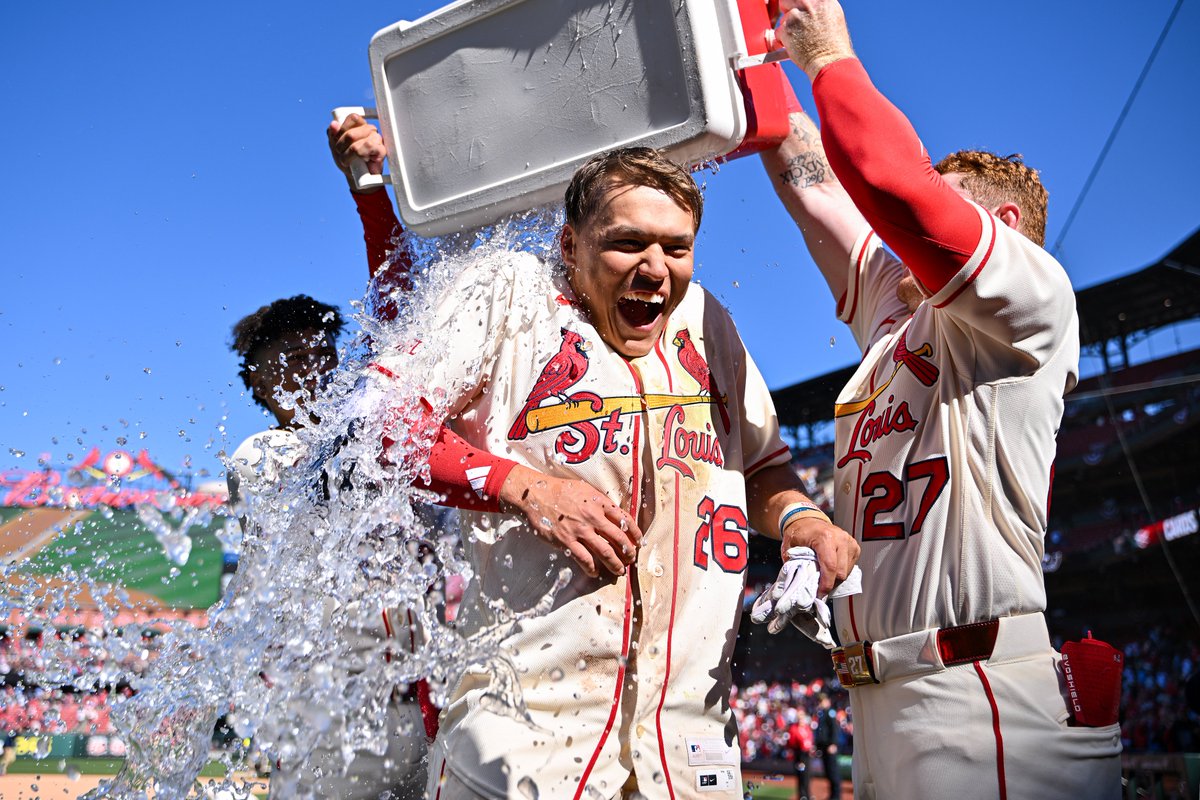 LO_Cardinals's tweet image. Cardinals 6, Rays 5 in 10 innings #stlcards
- McGreevy 6 NO HIT innings
- Wetherholt Walk off 2 run single; 2 for 5, SB
- Walker 2 BB, 2 R scored (GW)
- Burleson 2 RBI
- Svanson/Stanek back to back rough appearances
- Chance to sweep on Sunday