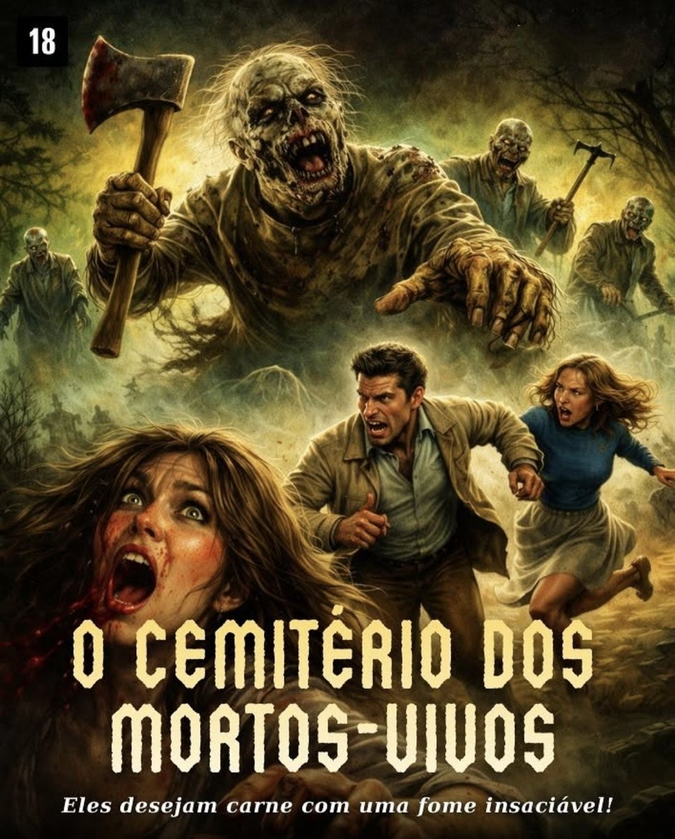 躍動感あるポスター
 #ゾンビ3  #Zombi3  #Lenottidelterrore