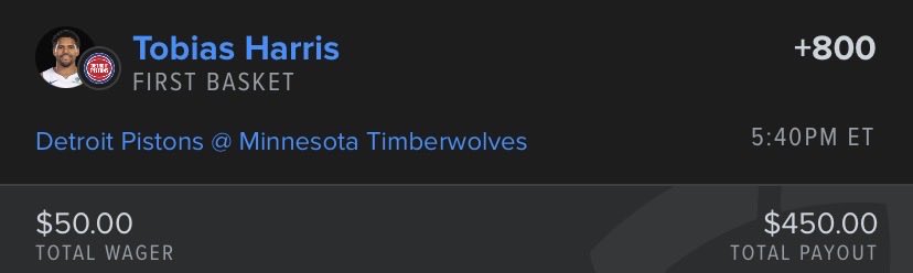 First Basket Bets tweet media