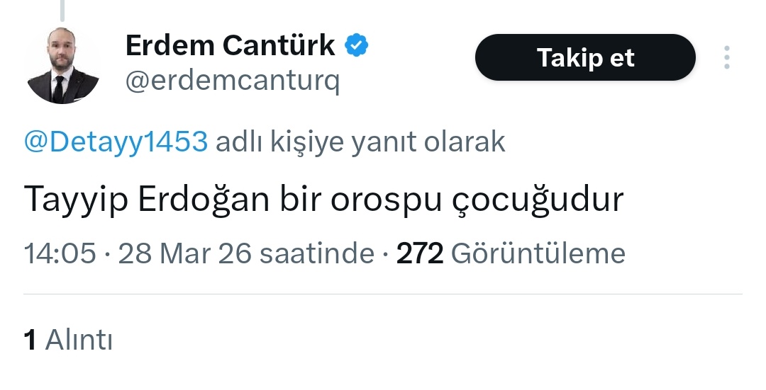 Yazıyı silmen bir şey değiştirmeyecek 
Gereği elbet yapılacaktır !!!
Hiç boşuna silerek kaçma bence 
Yazıyı silmiş edep yoksunu twitinle hatırlanacaksın