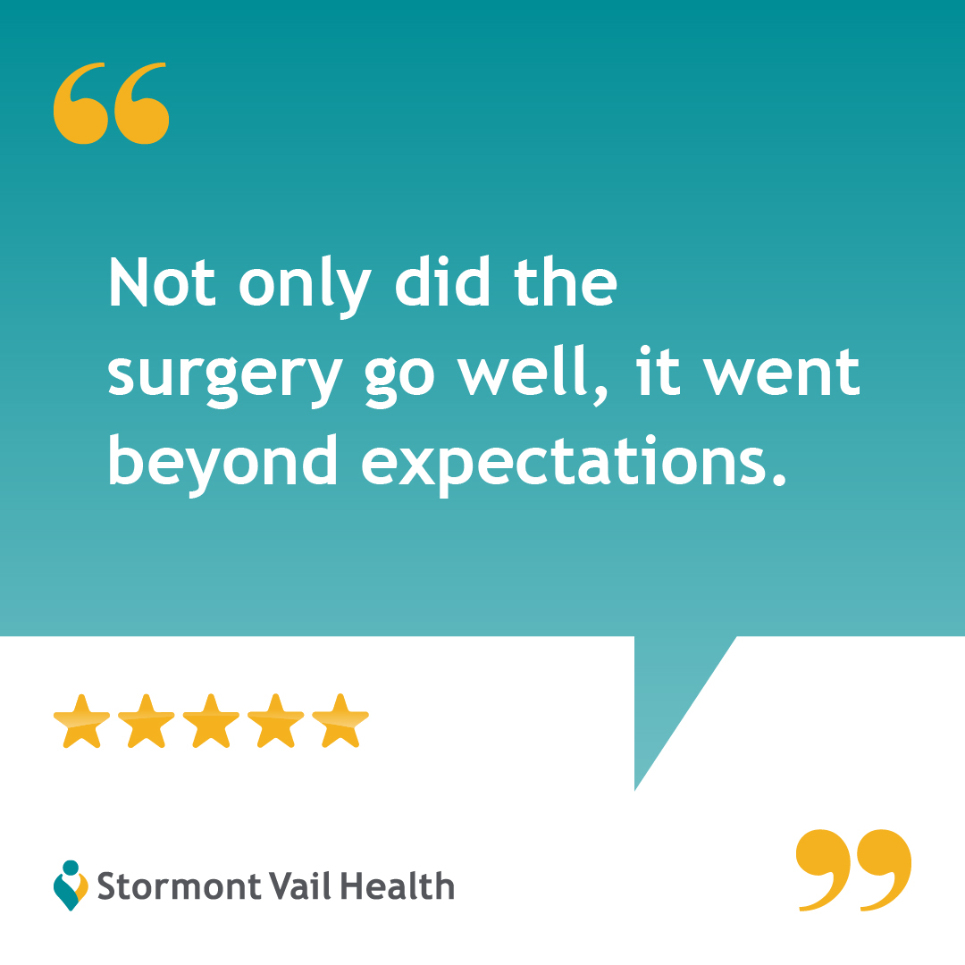 StormontVail's tweet image. “Not only did the surgery go well, it went beyond expectations.”

After years of pain and surgeries, this patient finally found relief through revision bariatric surgery and hiatal hernia repair from Dr. Partha Bhurtel.
ow.ly/viOc50YzM4s

#PatientCare #SuccessStories