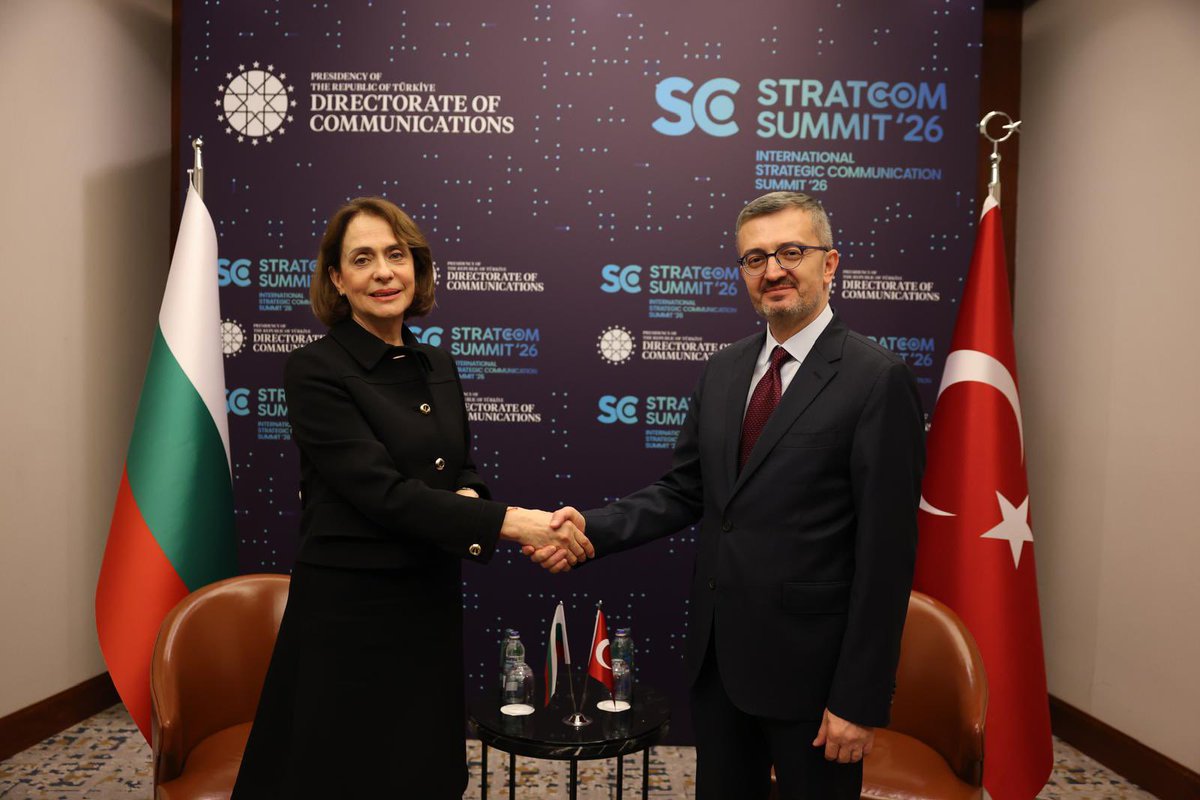 STRATCOM Zirvesi 2026 kapsamında yürüttüğümüz temaslar çerçevesinde, Bulgaristan Dışişleri Bakanı Sayın Nadezhda Neynsky ile bir görüşme gerçekleştirdik.

Görüşmemizde, Türkiye ile Bulgaristan arasındaki ilişkilerin iletişim boyutu, kamu diplomasisi alanında iş birliği ve