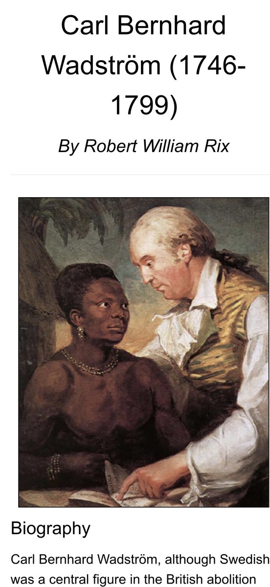 And my  great Uncle was a prominent figure in the British Abolition movement. He was of the Swdenborgian religion that believes the African race is superior.