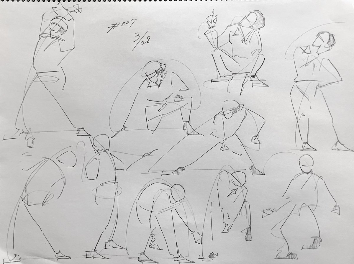 よじすぎ|10000体クロッキー tweet media