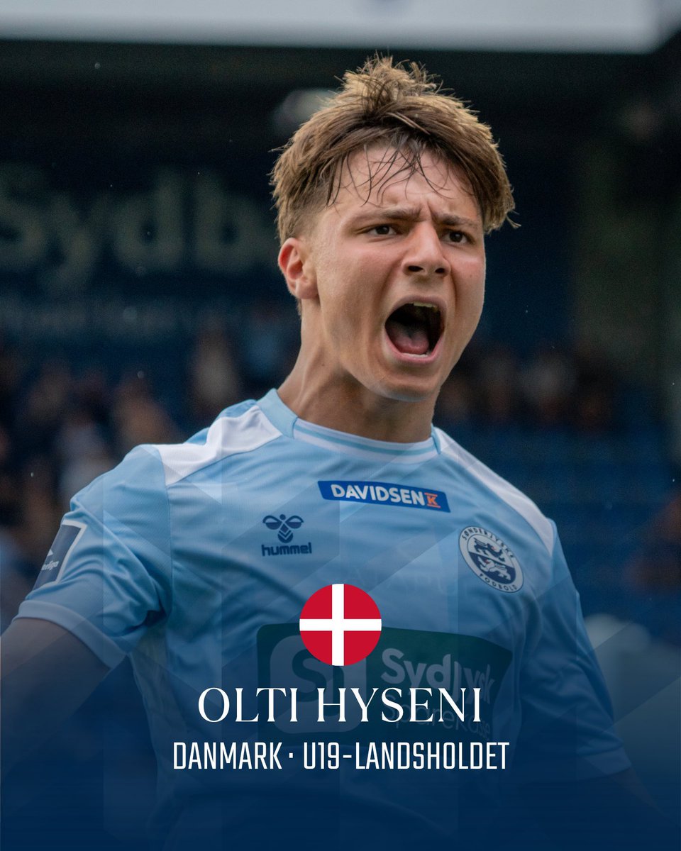 SJFodbold's tweet photo. Olti Hyseni fik den sidste halve time på banen, da det danske U19-landshold i dag slog Letland med 3-0 i EM-kvalifikationen 🇩🇰 https://t.co/p4NWHri4M4