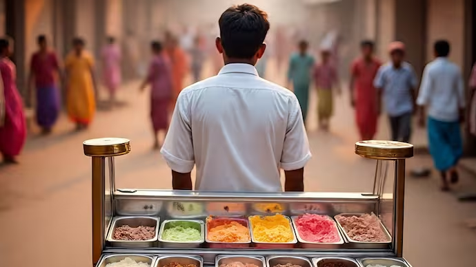 IndiaToday's tweet photo. A 25-year-old ice cream seller was beheaded by a 50-year-old man in #UttarPradesh's Barabanki district following a verbal altercation. The incident unfolded in broad daylight on Saturday, with the accused not only cutting off the victim's head but also attempting to burn it.

Read more : https://t.co/j1TpRK72bB