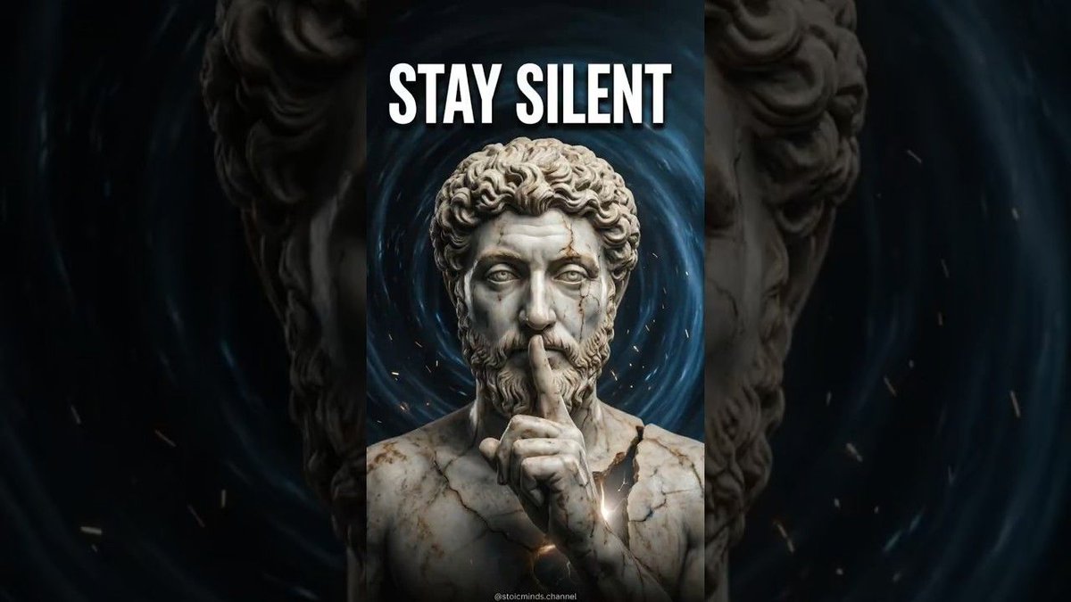 stoicmchannel's tweet image. Silence isn’t a weakness; it’s your greatest leverage. 🏛️ When they use the silent treatment, use Stoicism to reclaim your peace. Stop reacting, start evolving.

Watch here: youtu.be/r-VmMR-t4PU 

#Stoicism #MentalToughness #SilenceIsPower #SelfMastery #GrowthMindset