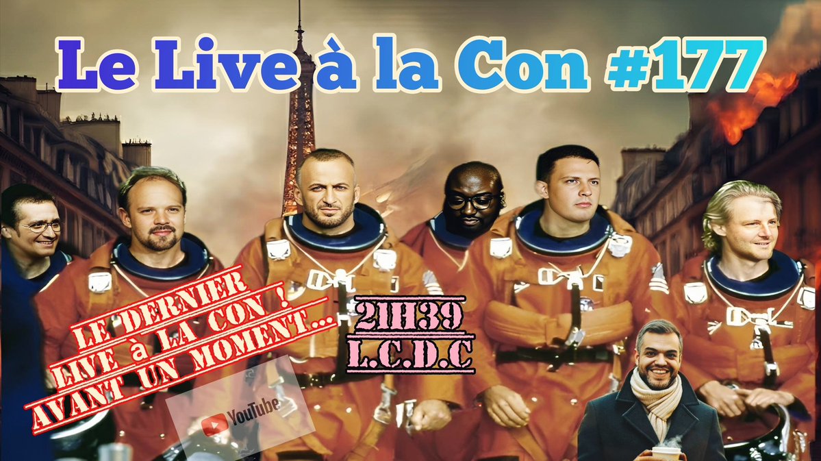 🚨🚨🚨 Le Live à la Con #177 !!! Le RDV du samedi soir sur @youtube !!!! #lelivealacon #vdk !!! Venez parler cinéma en rigolant !!! Partagez qu'on soit pas seuls 🙏🏽🙏🏽⬇️⬇️⬇️ 

youtube.com/live/1D1Wq2Eco…