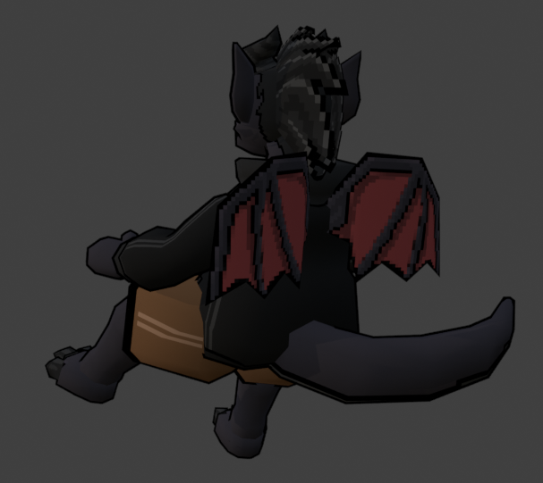 LironHero's tweet photo. Low poly 3d Idra #furryart https://t.co/Jolde81tIE