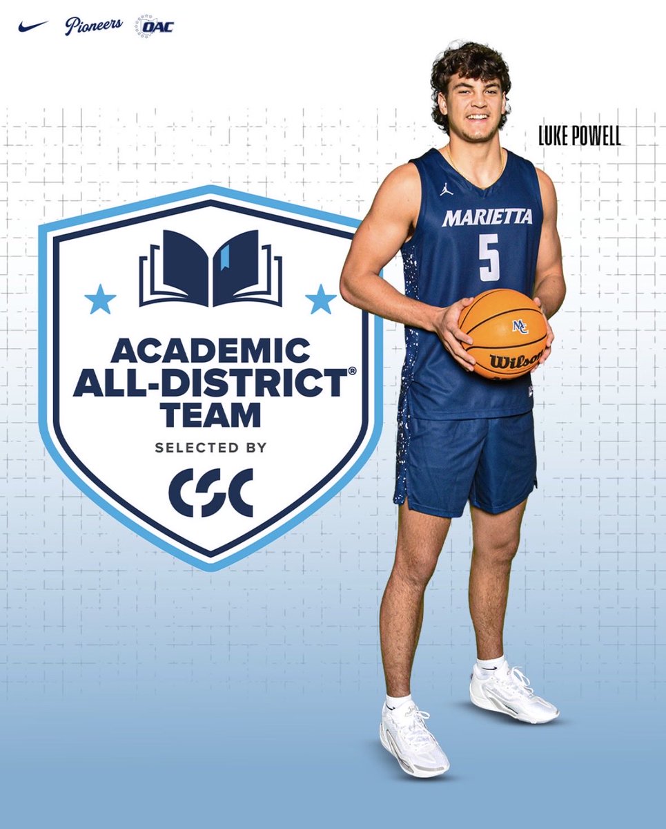 MC_Pioneerhoops's tweet photo. Congrats to our guys Luke Powell, Sawyer Thompson, and Toma Gasaj for earning OAC Academic All-Conference honors!📚

Luke Powell also earned Academic All-District honors! 
#PioNation🏀 https://t.co/Z1Z0Dn8qWB