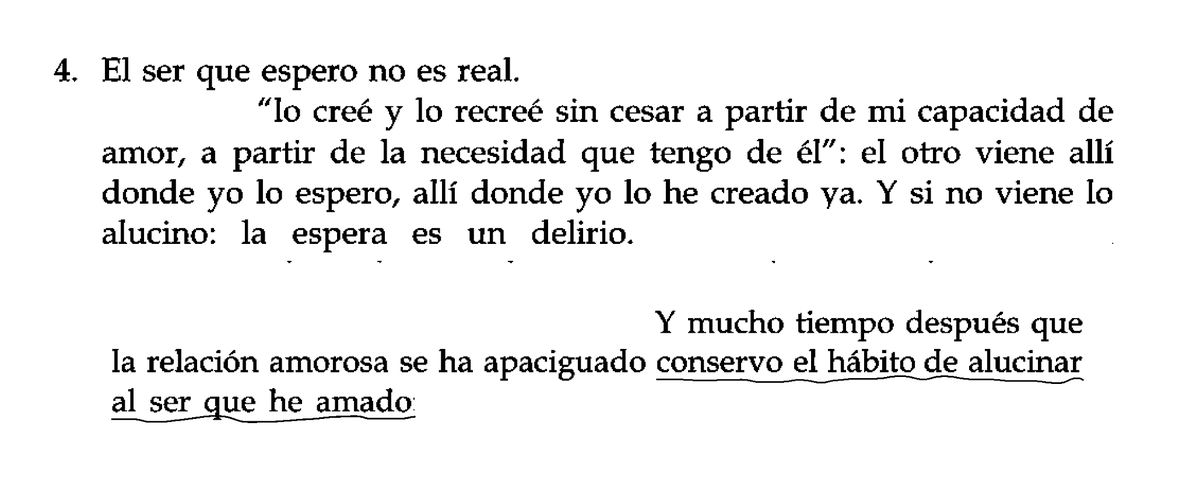 roland barthes: el amor, la espera y el delirio