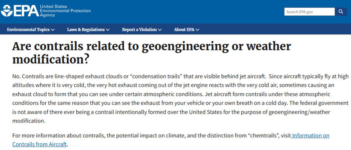 Oh, FFS.

EPA Administrator Lee Zeldin has never admitted that there are “chemtrails.”

In the video from last summer everyone keeps circulating around (as if it is new, groundbreaking information) where he said that the EPA was launching a new webpage on the topic, he said that