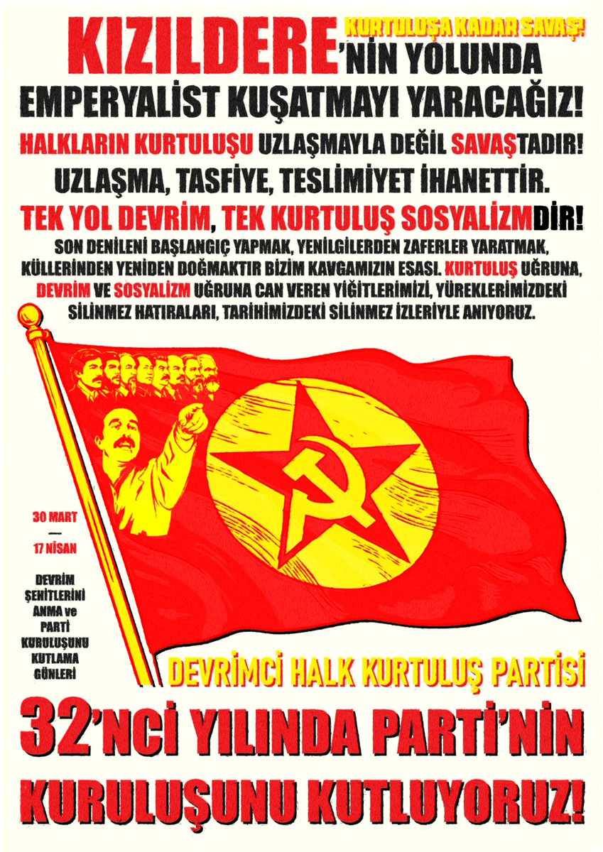 hermevsimacacak's tweet photo. SON DENİLENİ BAŞLANGIÇ YAPMAK, YENİLGİLERDEN ZAFERLER YARATMAK, KÜLLERİNDEN YENİDEN DOĞMAKTIR BİZİM KAVGAMIZIN ESASI. KURTULUŞ UĞRUNA, DEVRİM VE SOSYALİZM UĞRUNA CAN VEREN YİĞİTLERİMİZİ, YÜREKLERİMİZDEKİ SİLİNMEZ HATIRALARI, TARİHİMİZDEKİ SİLİNMEZ İZLERİYLE ANIYORUZ. https://t.co/9XGjOhqxsu