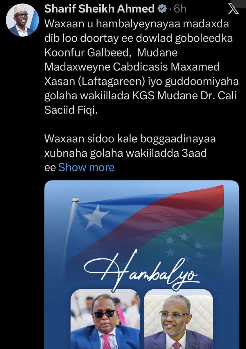 Miski Mohamed Nur Galaal tweet media