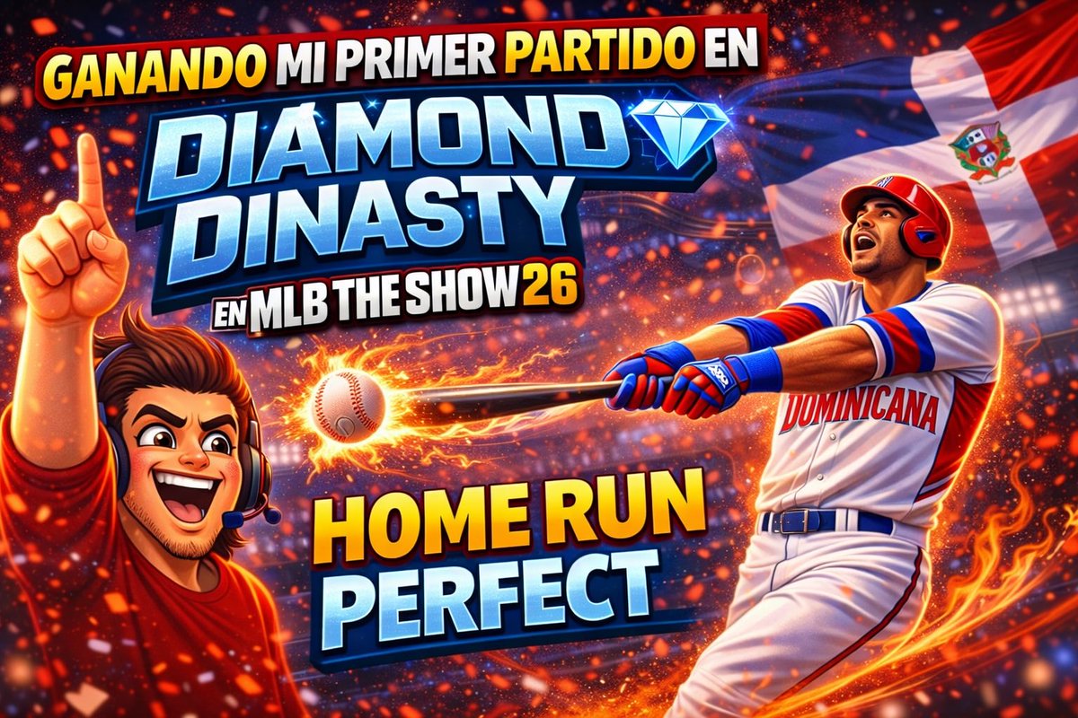 RayfeerYT's tweet photo. GANANDO MI PRIMER PARTIDO EN DIAMOND DINASTY💎 (DIMOS 3 HOME RUNS PERFECT) MLB THE SHOW 26
#mlbtheshow #mlbtheshow26 #wbc #wbcbaseball 

🔗LINK AQUÍ👇🏼
https://t.co/WoQOflHkpv https://t.co/HqeHYm3T1b
