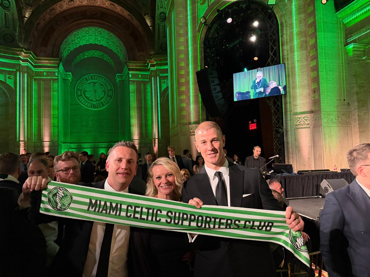 lahaha__'s tweet photo. Fantastic few days in NYC for the @FoundationCFC 2026 New York Gala with @Miami_CSC. Wonderful to meet Brian McClair and big Joe Hart, absolute gents. Looking forward to next year 🍀💚🇺🇸 https://t.co/HhIMsrmeKu