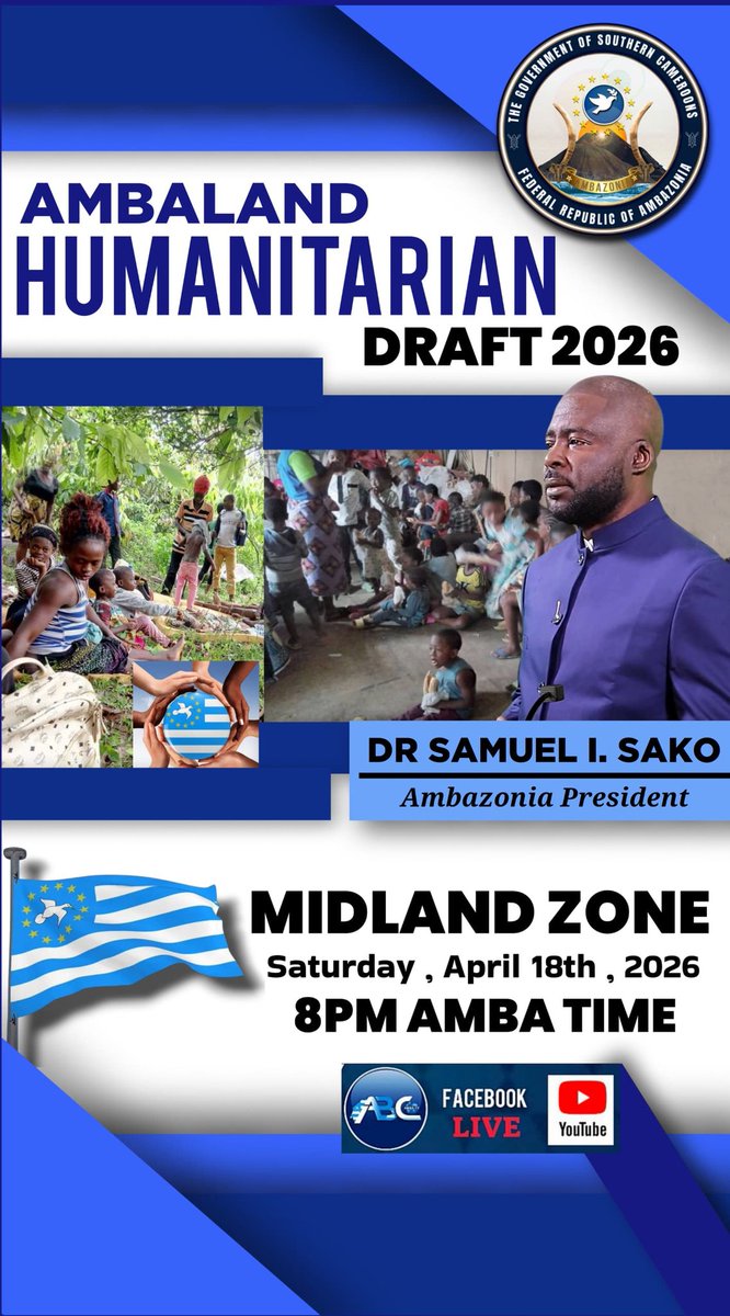 The #Genecidal_War in Ambazonia has cost too much hardship on the #Civilians. The Gov't of Ambazonia under the leader <a href="/SamuelSako/">President Samuel Sako</a> designed a funding strategy to assist those in need <a href="/TiborPNagyJr/">Tibor Nagy</a> <a href="/SenateGOP/">Senate Republicans</a> <a href="/TheJusticeDept/">U.S. Department of Justice</a> <a href="/ChathamHouse/">Chatham House</a> <a href="/UN/">United Nations</a> <a href="/hrw/">Human Rights Watch</a> <a href="/UKParliament/">UK Parliament</a> <a href="/Pontifex/">Pope Leo XIV</a>