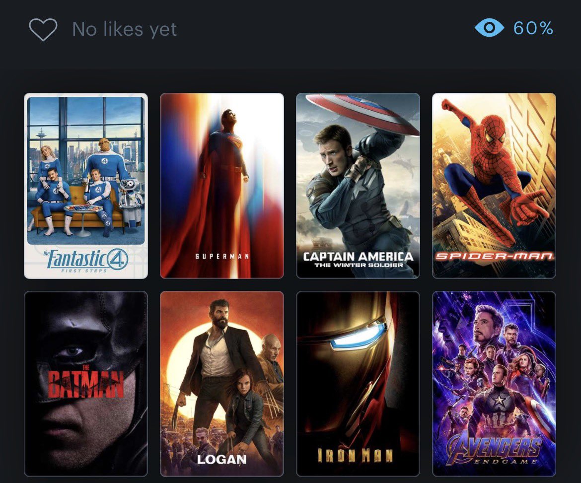 Top 8 Superhero films and Top 8 Comic Book Films