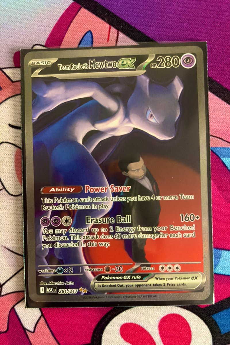 Rubenhuarchi's tweet photo. Ayer me compré cartas de #pokemon y me salió esta maravilla 😍 #mewtwoEx https://t.co/3StTzLR7oz