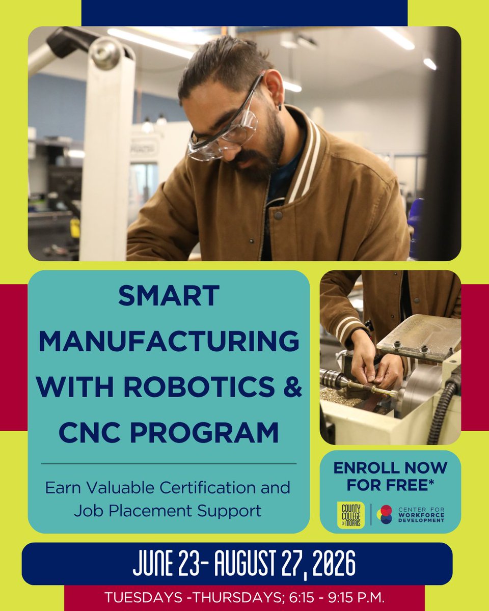 Workforce Development, County College of Morris tweet media