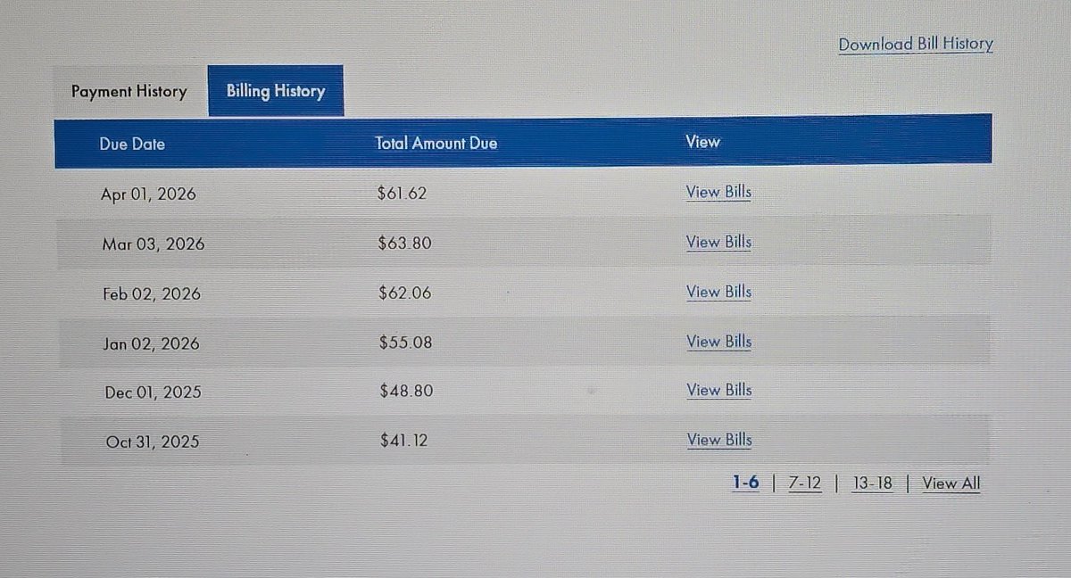 Darth_Solidus's tweet photo. @DaveLieber I just paid my @atmosenergy bill and then I found your article about their prices, I realize you article is almost a year old, but this has been my payments for the past few months. All that just for a water heater. https://t.co/N1D6no9e6r