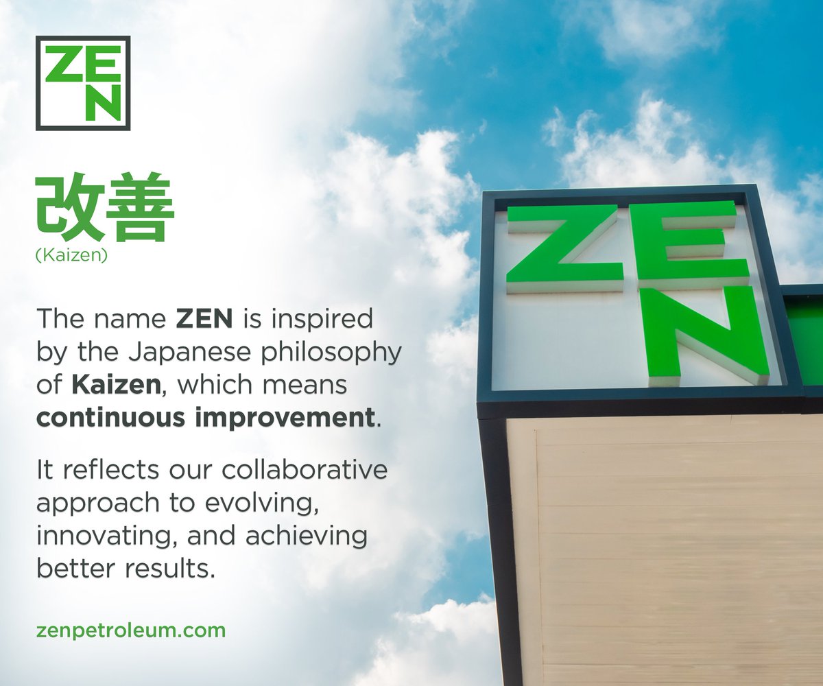 zenpetroleumplc's tweet image. Better today than yesterday. 

At ZEN, we’re fueled by the spirit of Kaizen. It’s the Japanese art of continuous improvement, the idea that greatness is built through small, intentional steps.

#Kaizen #ContinuousImprovement #FuelingProgress #ZENPetroleum #theZENway