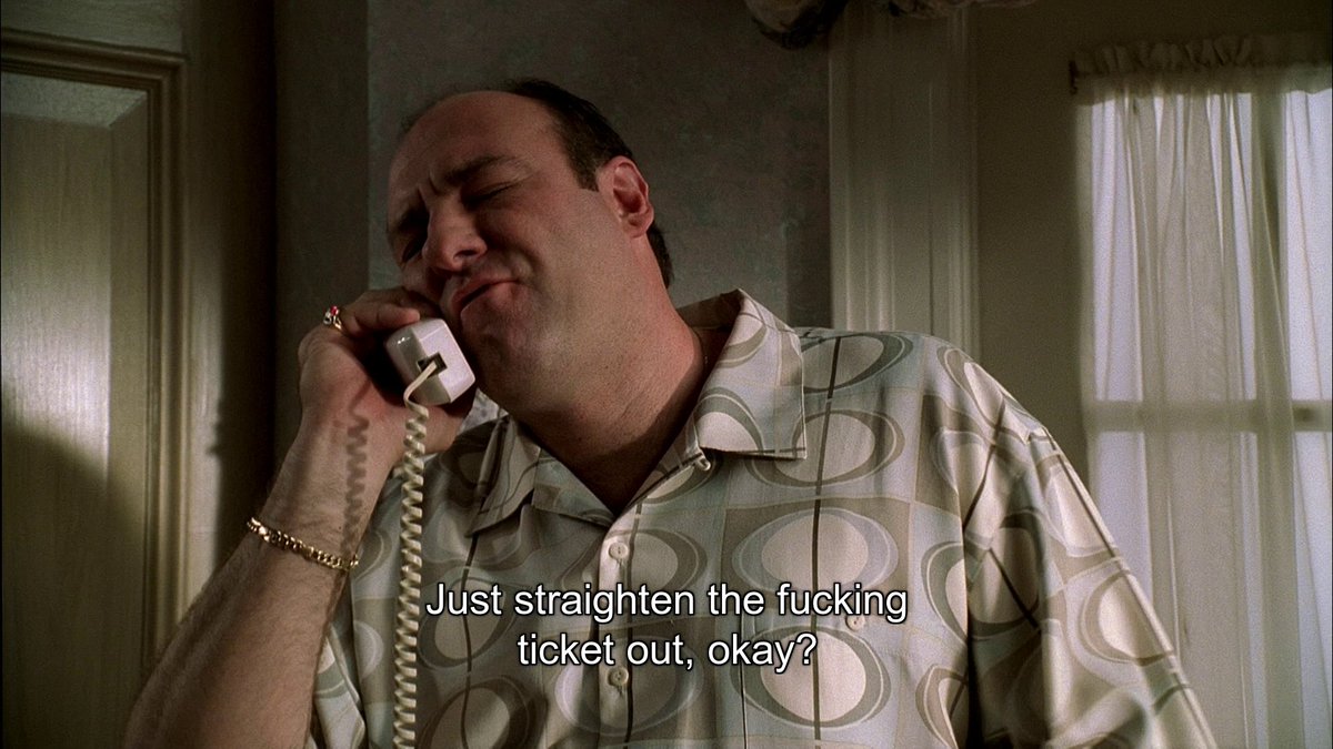 Every The Sopranos Frame In Order tweet media