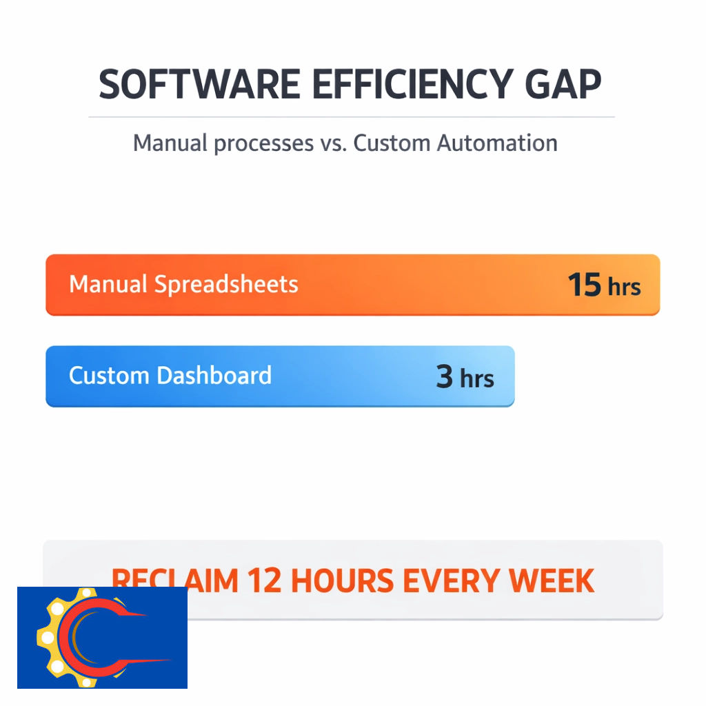 yahwealthglobal's tweet photo. Stop trying to fit your business into a generic box. 📦

Manual workarounds = lost revenue.
Custom software = zero friction scaling.

Quick Win: We reclaimed 12 hours/week for a client by ditching spreadsheets. 🚀

#SoftwareDevelopment #CustomSolutions https://t.co/UwokQa97Uv