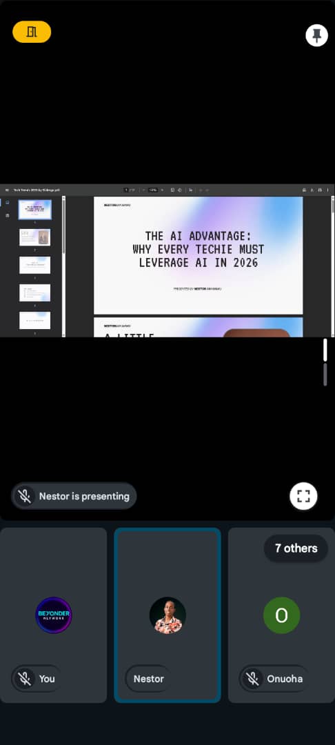 BeyonderNetwork's tweet photo. YOUR AI ADVANTAGE WITH NESTOR ANYANWU THE DIRECTOR OF ICT NACOS FUTO

https://t.co/sK6knF1wXb https://t.co/ny1Hc0xDP0