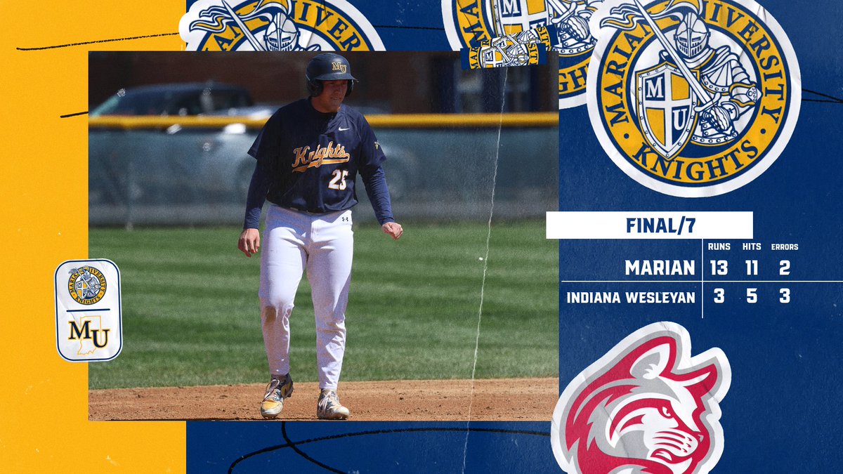 BSB | FINAL/7 | Marian 13-3 IWU

Run-rule win starts us off! Zach Bale locks in a run-rule win for <a href="/MarianUBaseball/">Marian Baseball</a> against IWU!

Marian is one win away from a series victory!