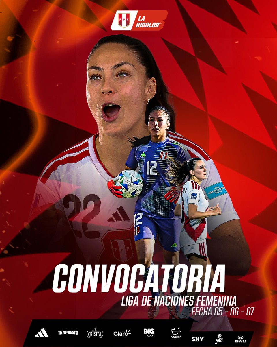 SeleccionPeru's tweet photo. ¡𝗘𝗹 𝗹𝗹𝗮𝗺𝗮𝗱𝗼 𝗽𝗮𝗿𝗮 𝗱𝗲𝗳𝗲𝗻𝗱𝗲𝗿 𝗹𝗼𝘀 𝗰𝗼𝗹𝗼𝗿𝗲𝘀 𝗱𝗲 𝗻𝘂𝗲𝘀𝘁𝗿𝗮 𝗕𝗶𝗰𝗼𝗹𝗼𝗿!🇵🇪 

Presentamos la convocatoria oficial del DT Antonio Spinelli para las fechas 5 ,6 y 7 de las Eliminatorias CONMEBOL Liga de Naciones Femenina. 

#UnSentimientoQueNosUne https://t.co/M8TXzOOB82